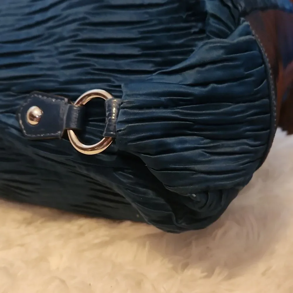 Coach Ashley Navy Textured Bag